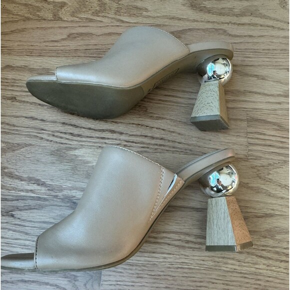 Alfani Magnolea Tan Peep‎ Toe Sandals With Cool Heels Women’s Size 6  Medium - Picture 8 of 11